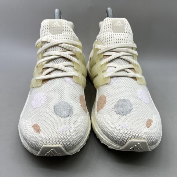 adidas UltraBoost 5.0 DNA Running Shoes Women Size 8 White Polka Dot Sneakers - Picture 2 of 8
